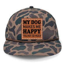 Load image into Gallery viewer, My Dog Makes Me Happy Leather Patch LOST Hat Co.
