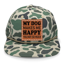 Load image into Gallery viewer, My Dog Makes Me Happy Leather Patch LOST Hat Co.
