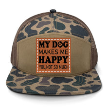 Load image into Gallery viewer, My Dog Makes Me Happy Leather Patch LOST Hat Co.
