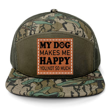 Load image into Gallery viewer, My Dog Makes Me Happy Leather Patch LOST Hat Co.
