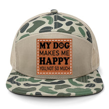 Load image into Gallery viewer, My Dog Makes Me Happy Leather Patch LOST Hat Co.
