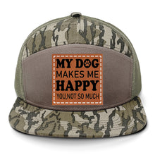Load image into Gallery viewer, My Dog Makes Me Happy Leather Patch LOST Hat Co.
