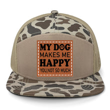 Load image into Gallery viewer, My Dog Makes Me Happy Leather Patch LOST Hat Co.
