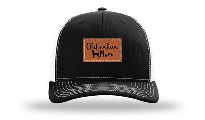 Chihuahua Mom Leather Patch Richardson 112 Hat