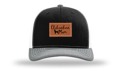 Chihuahua Mom Leather Patch Richardson 112 Hat