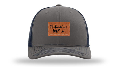 Chihuahua Mom Leather Patch Richardson 112 Hat