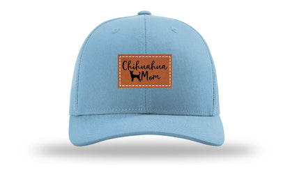 Chihuahua Mom Leather Patch Richardson 112 Hat