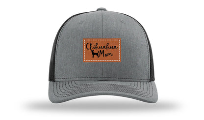 Chihuahua Mom Leather Patch Richardson 112 Hat