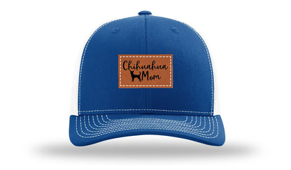 Chihuahua Mom Leather Patch Richardson 112 Hat