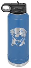 Load image into Gallery viewer, Rottweiler Laser Engraved Water Bottle (Etched)
