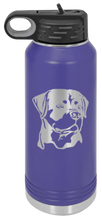 Load image into Gallery viewer, Rottweiler Laser Engraved Water Bottle (Etched)
