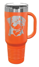 Load image into Gallery viewer, Rottweiler 40oz Handle Mug Laser Engraved
