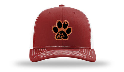 Fur Mama Leather Patch Richardson 112 Hat-Cardinal / White
