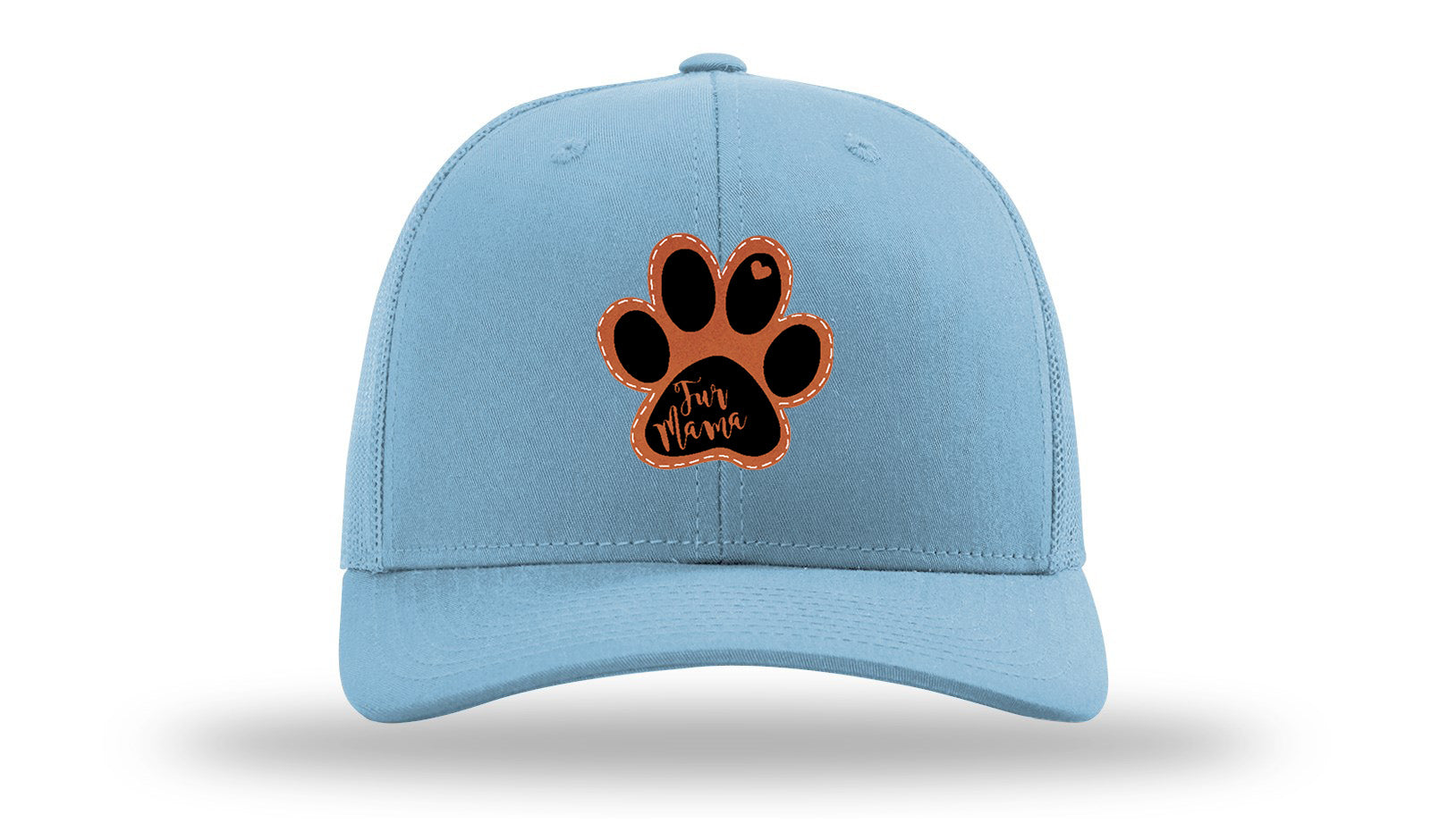 Fur Mama Leather Patch Richardson 112 Hat-Columbia Blue