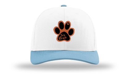 Fur Mama Leather Patch Richardson 112 Hat-White /Columbia Blue - CMB