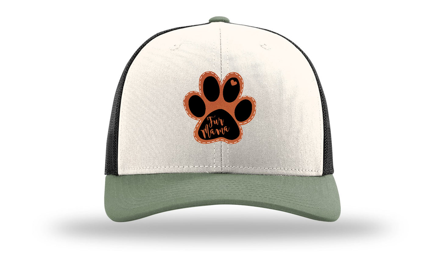Fur Mama Leather Patch Richardson 112 Hat-Cream / Black / Loden