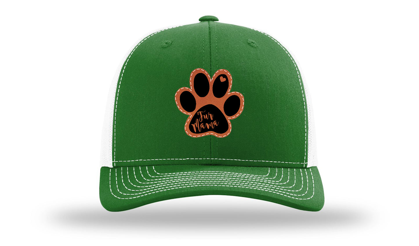 Fur Mama Leather Patch Richardson 112 Hat-Kelly / White