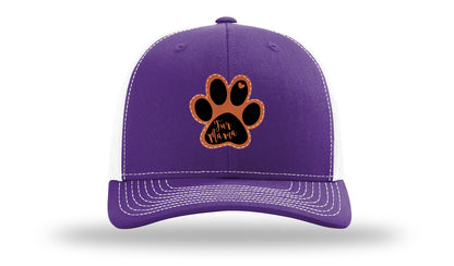 Fur Mama Leather Patch Richardson 112 Hat-Purple / White