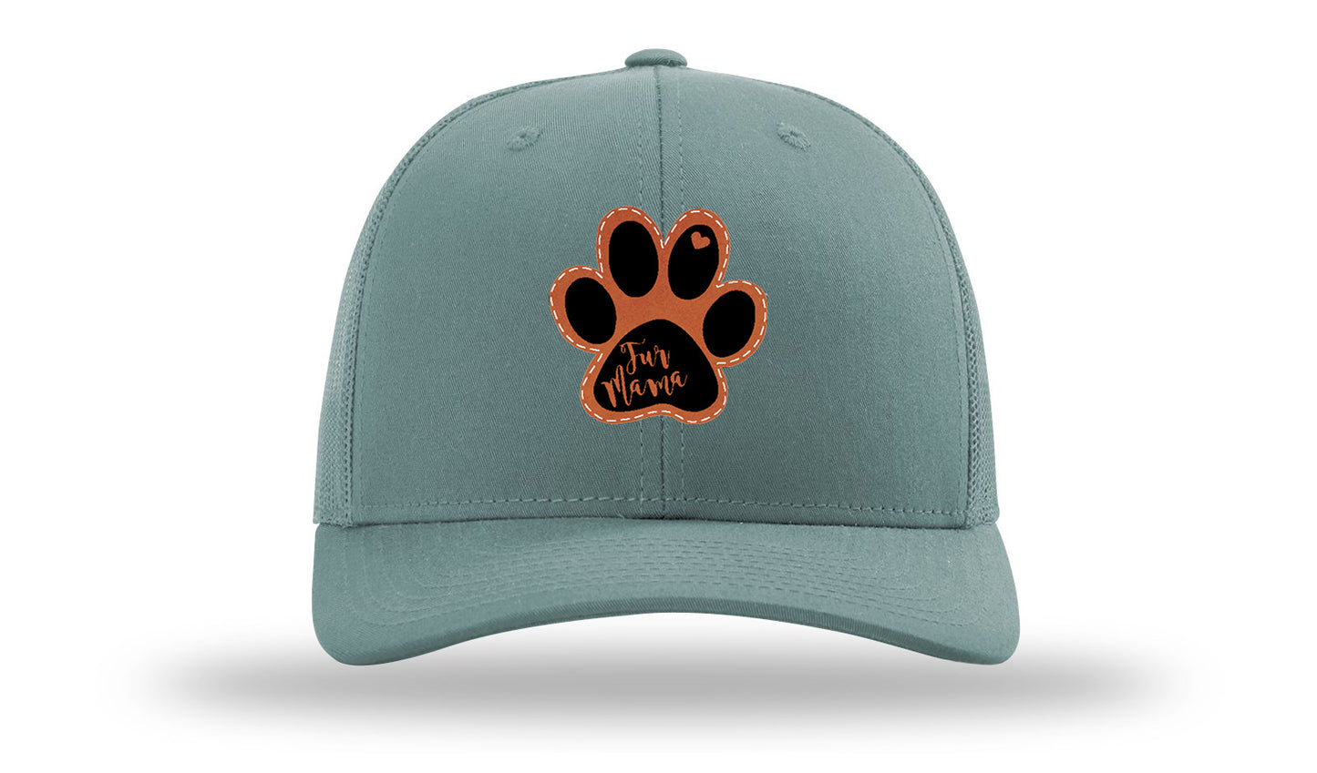 Fur Mama Leather Patch Richardson 112 Hat-Smoke Blue