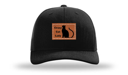 Crazy Cat Lady Leather Patch Richardson 112 Hat