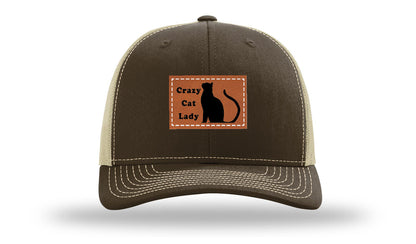 Crazy Cat Lady Leather Patch Richardson 112 Hat