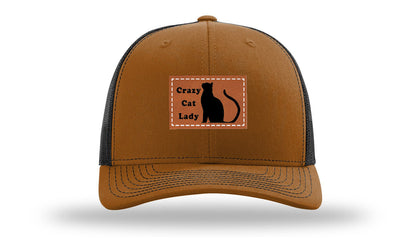 Crazy Cat Lady Leather Patch Richardson 112 Hat