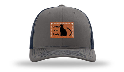 Crazy Cat Lady Leather Patch Richardson 112 Hat