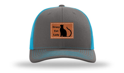 Crazy Cat Lady Leather Patch Richardson 112 Hat