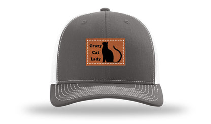 Crazy Cat Lady Leather Patch Richardson 112 Hat