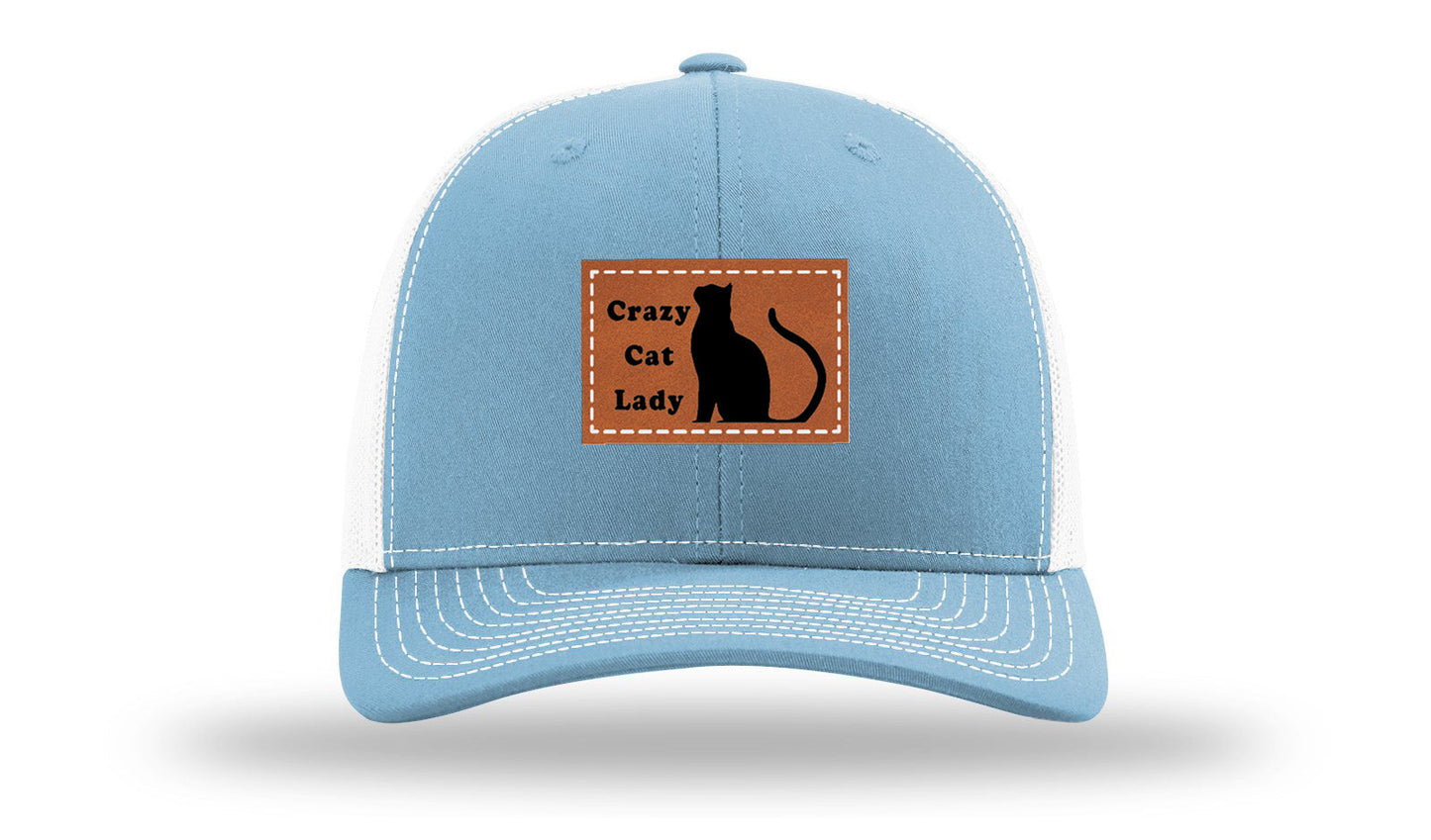 Crazy Cat Lady Leather Patch Richardson 112 Hat