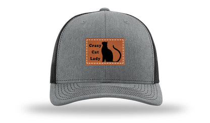 Crazy Cat Lady Leather Patch Richardson 112 Hat
