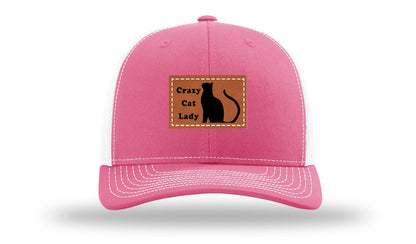 Crazy Cat Lady Leather Patch Richardson 112 Hat