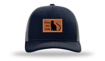 Crazy Cat Lady Leather Patch Richardson 112 Hat