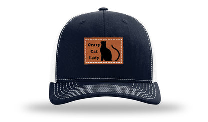 Crazy Cat Lady Leather Patch Richardson 112 Hat