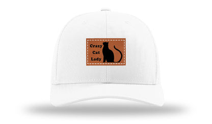 Crazy Cat Lady Leather Patch Richardson 112 Hat