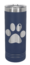 Load image into Gallery viewer, Paw Love Laser Engraved Skinny Tumbler (Etched)
