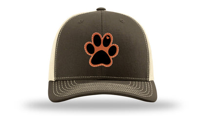 Paw Love Leather Patch Richardson 112 Hat-Chocolate Chip/  Birch