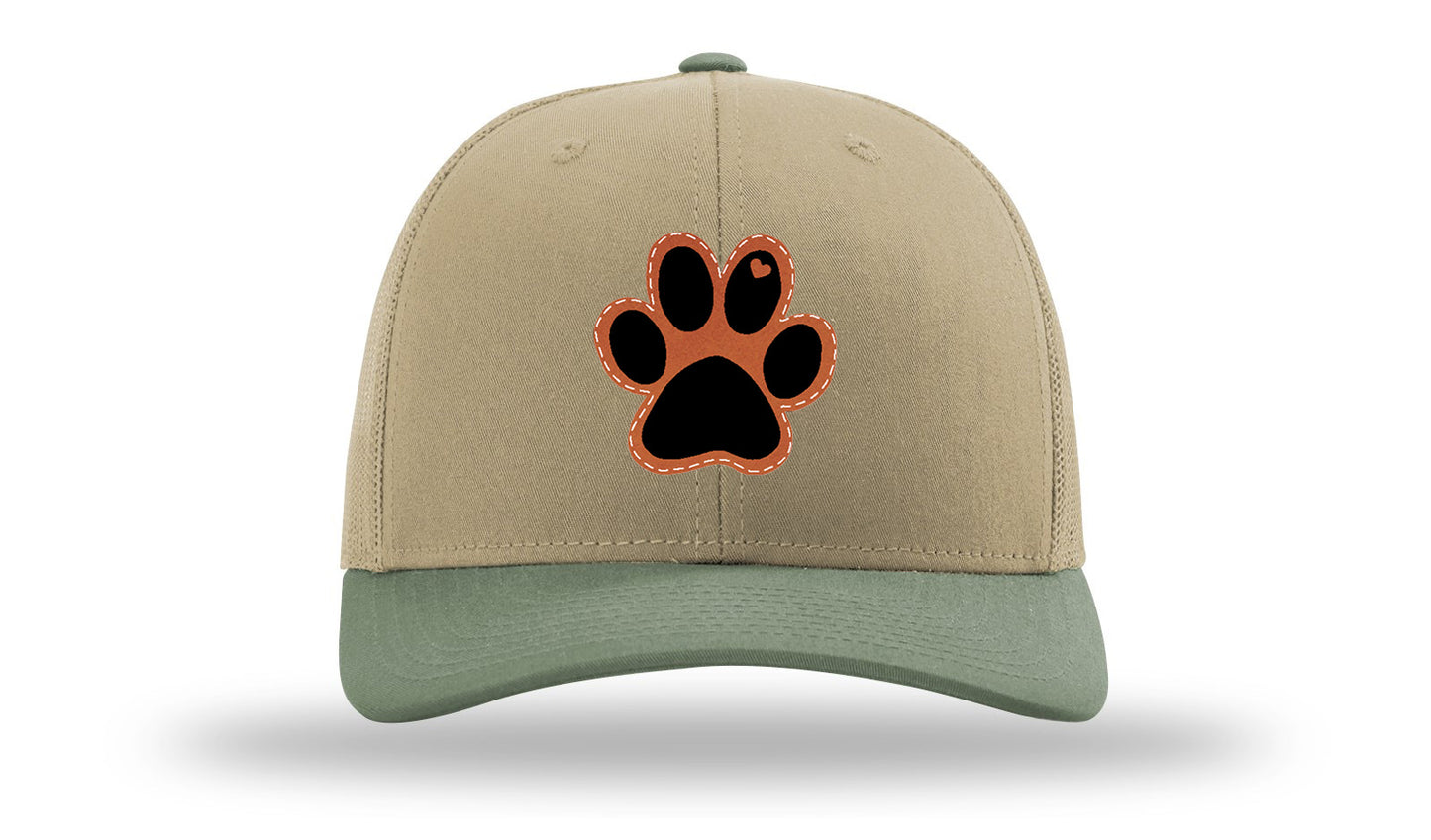 Paw Love Leather Patch Richardson 112 Hat-Khaki / Loden - CMB