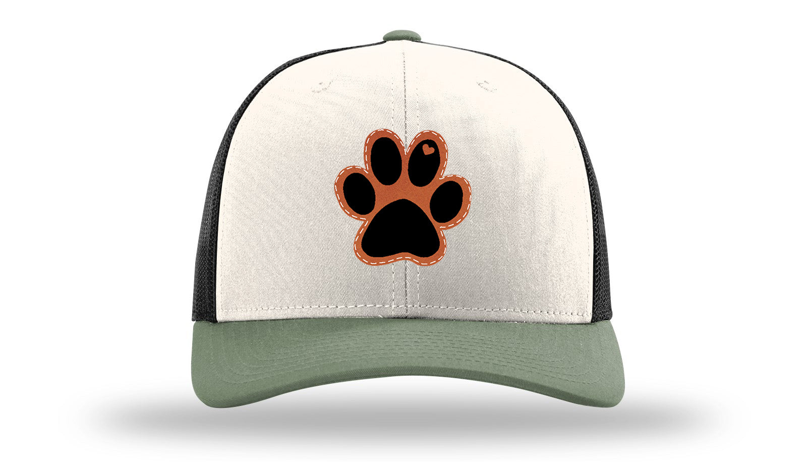 Paw Love Leather Patch Richardson 112 Hat-Cream / Black / Loden