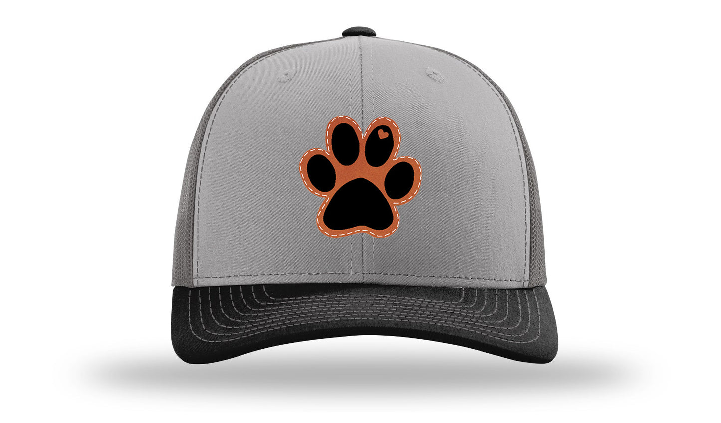 Paw Love Leather Patch Richardson 112 Hat-Grey / Charcoal / Black