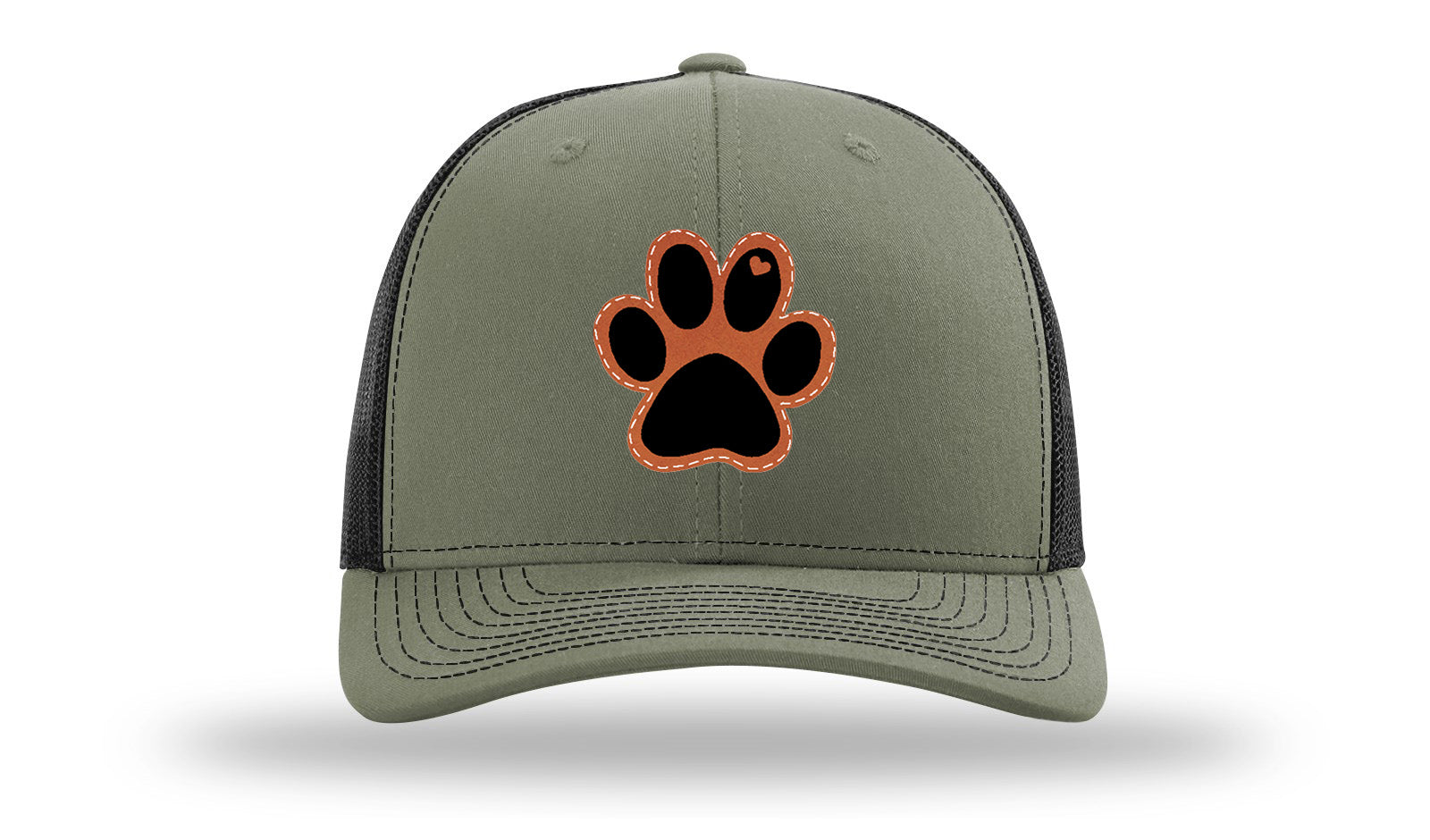 Paw Love Leather Patch Richardson 112 Hat-Loden / Black