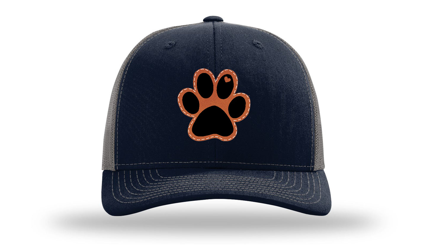 Paw Love Leather Patch Richardson 112 Hat-Navy / Charcoal