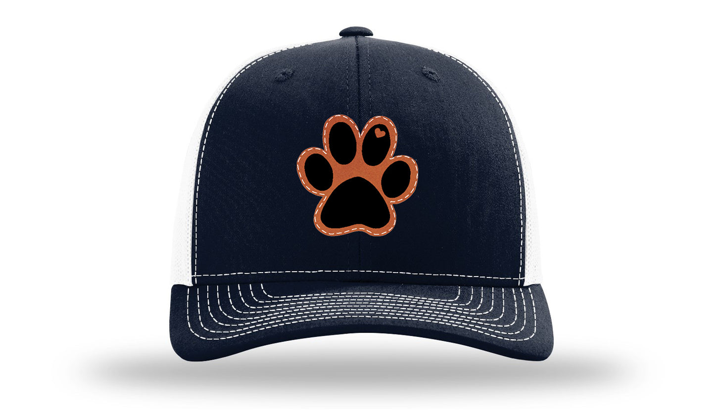 Paw Love Leather Patch Richardson 112 Hat-Navy / White