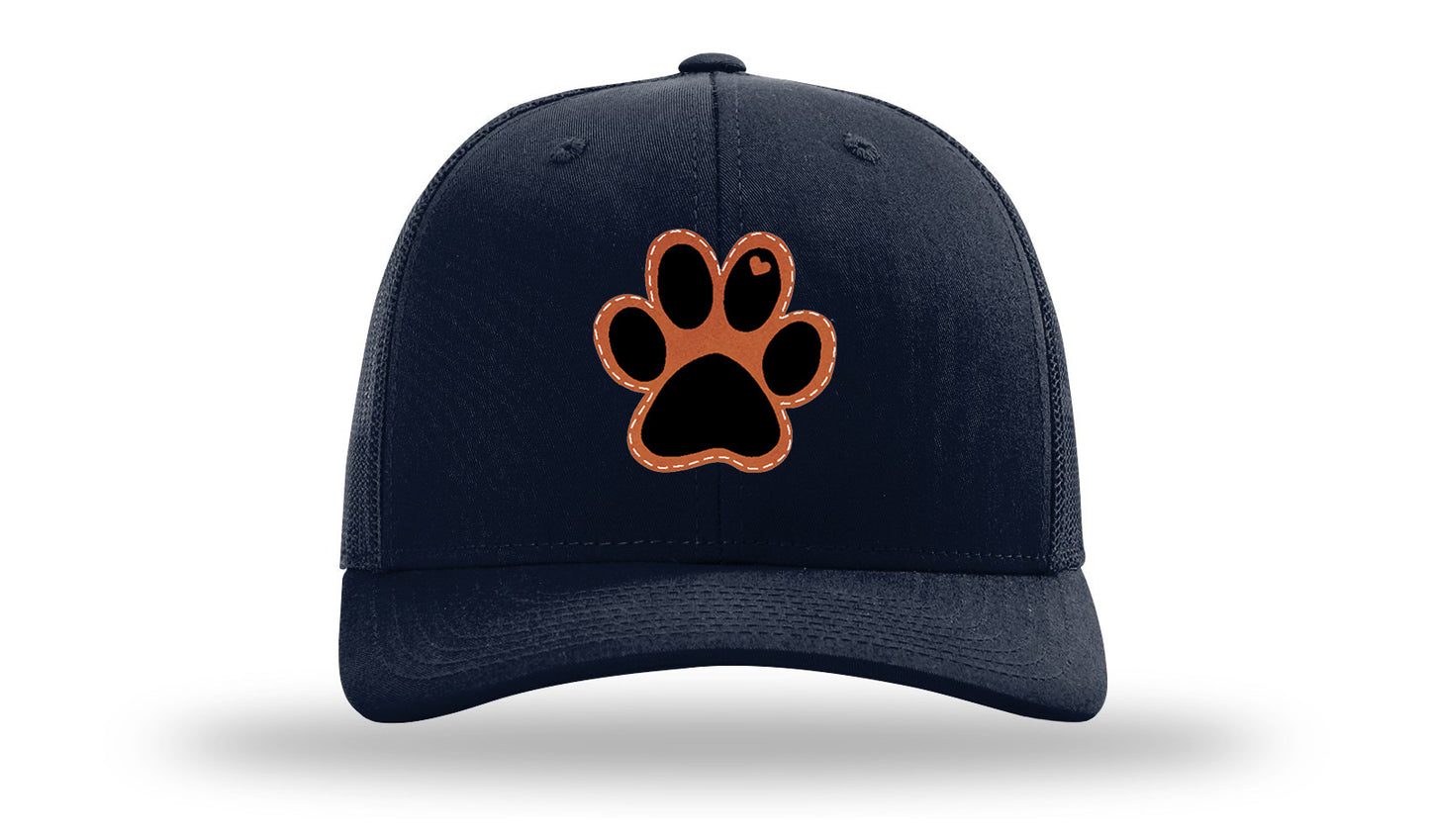 Paw Love Leather Patch Richardson 112 Hat-Navy