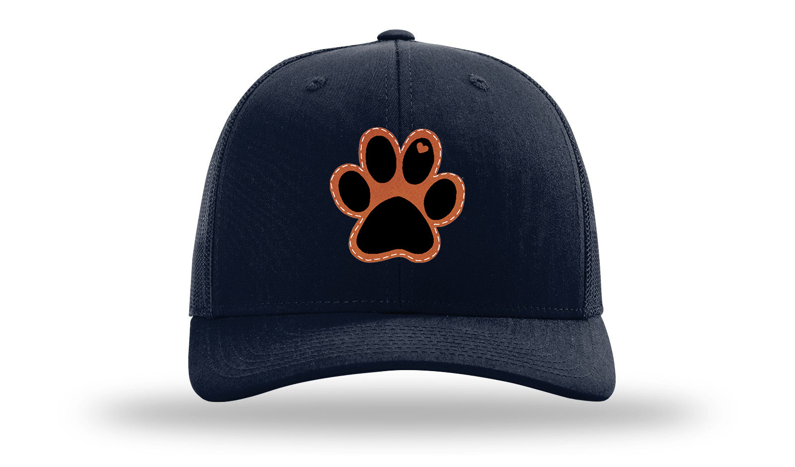 Paw Love Leather Patch Richardson 112 Hat-Navy