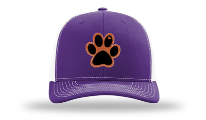 Paw Love Leather Patch Richardson 112 Hat-Purple / White