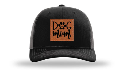 Dog Mom Leather Patch Richardson 112 Hat