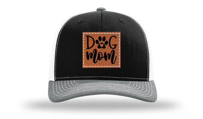 Dog Mom Leather Patch Richardson 112 Hat