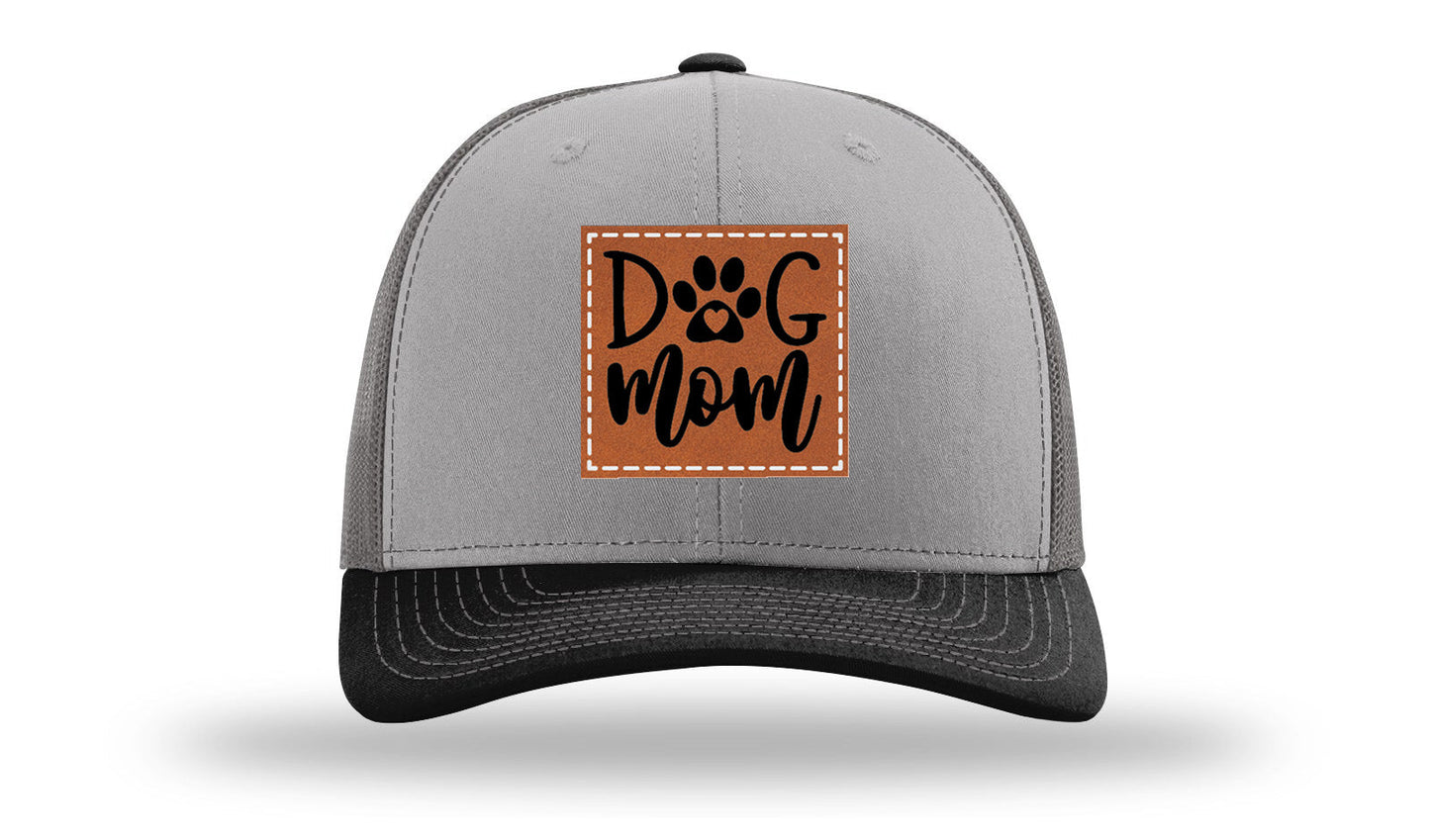 Dog Mom Leather Patch Richardson 112 Hat