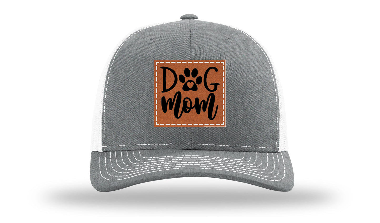 Dog Mom Leather Patch Richardson 112 Hat